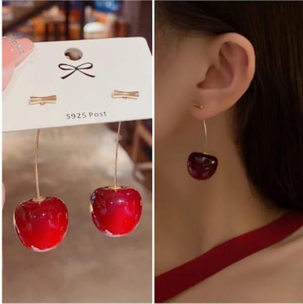 Small Cherry Earrings