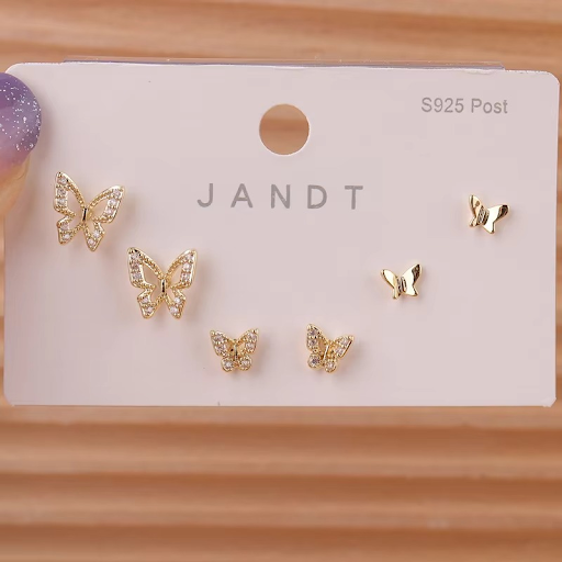 Butterfly Mini Stud Set