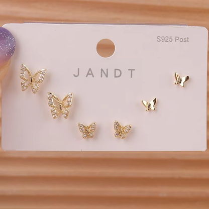 Butterfly Mini Stud Set