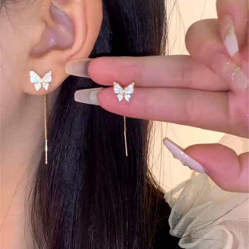 Butterfly Tassel Earrings