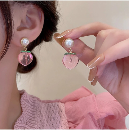 Peachy Pink Earings