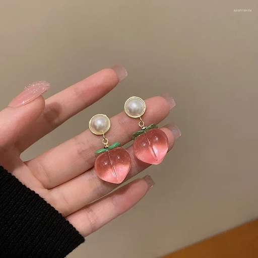 Peachy Pink Earings