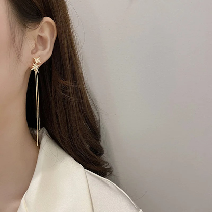 Rising Star & Tassel Earrings