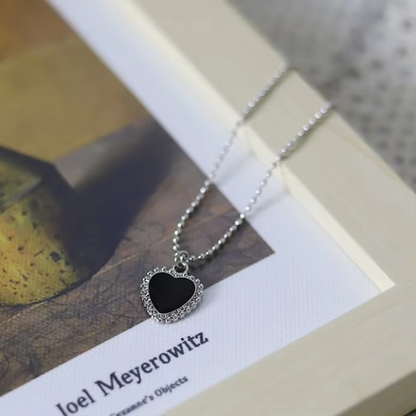 Black Heart Necklace