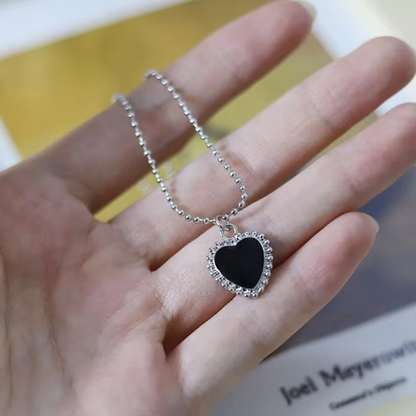 Black Heart Necklace