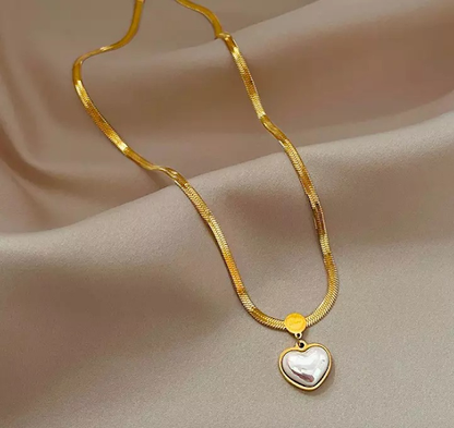 Pearl Heart Necklace