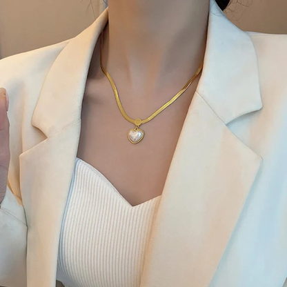 Pearl Heart Necklace