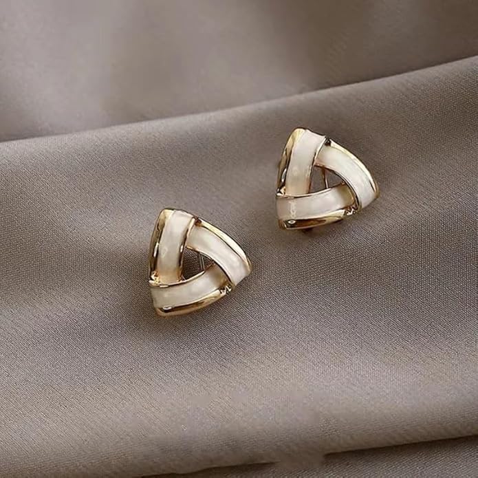 Triangle Shape Stud Earrings